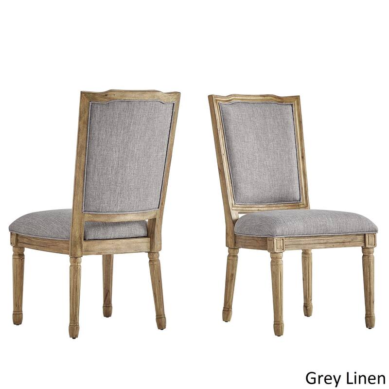Deana Round Dining Set with Ornate Back Chairs by iNSPIRE Q Artisan - 5-Piece Set - Grey