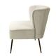 HULALA HOME Monica Modern Velvet Tufted Loveseat with Metal Legs
