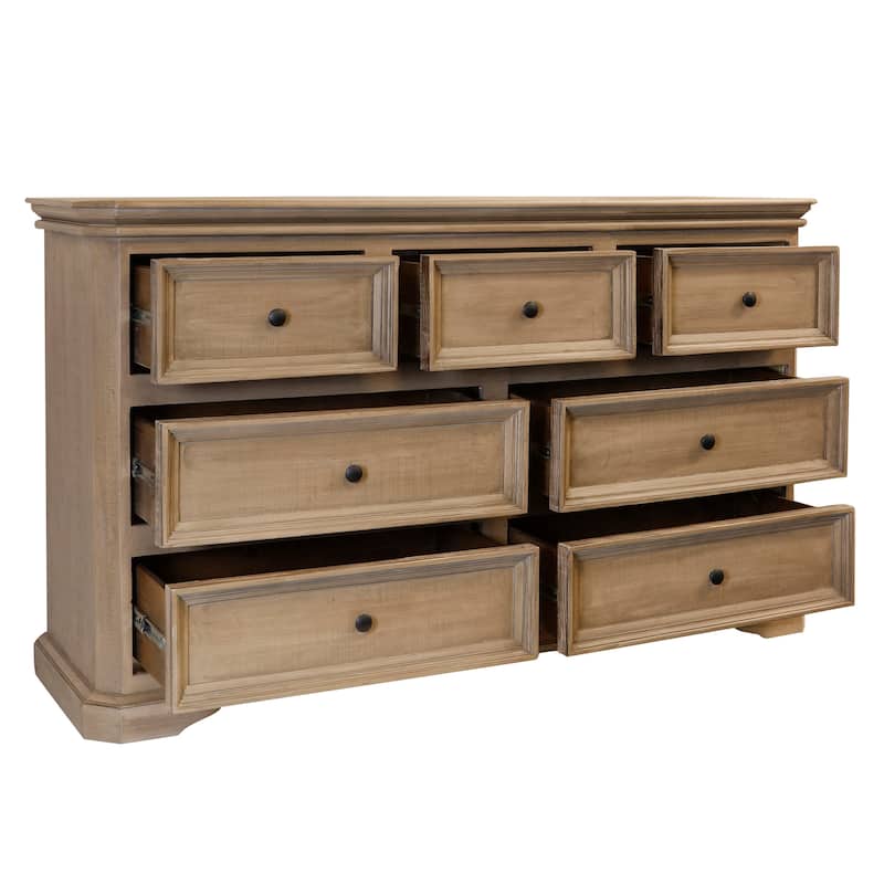 StyleCraft Toscana 7-Drawer Dresser - Heritage Oak