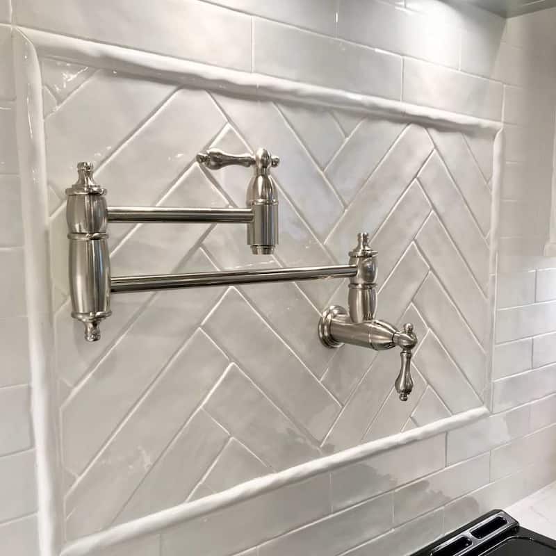 Chelsea 2x10 Polished Ceramic Subway Tile - Wall & Backsplash - Case of 32 (5.16 Sq. ft.) - Blanco