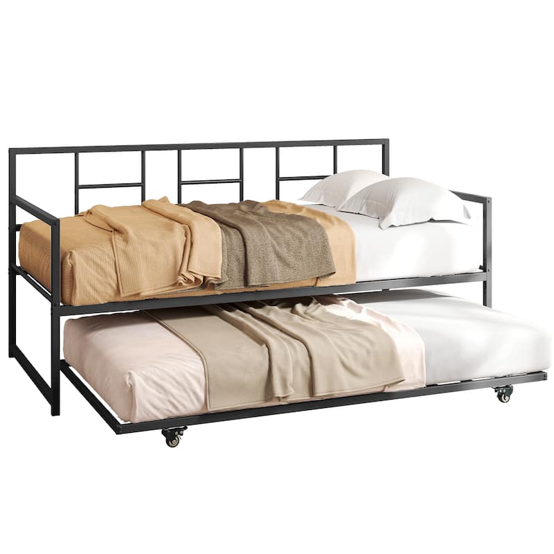 Moasis Twin Bed Trundle Frame Daybed