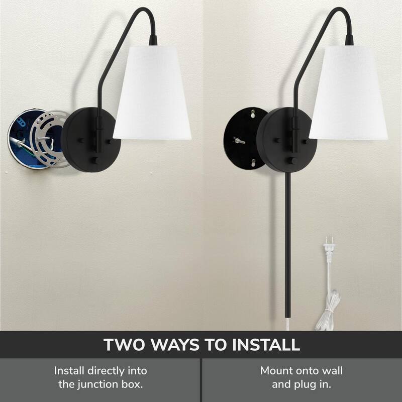 Hunter Valley Park 1-Light Wall Sconce - Hallway, Bedroom, Bathroom - Contemporary, Transitional - Adjustable