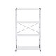 preview thumbnail 5 of 4, 4-Tier Tennos Bookshelf, Black & Chrome Finish