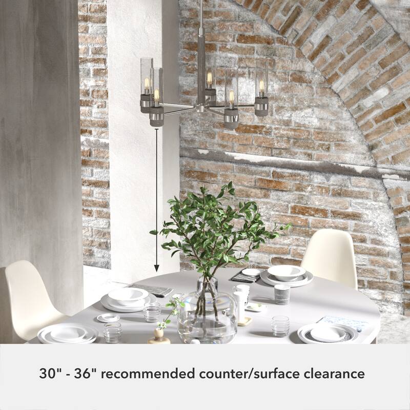 Hunter River Mill Chandelier - Dining Room, Entry - Modern Mountain, Rustic, Round, Industrial