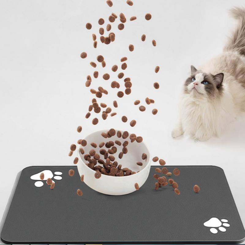 Pet Feeding Mat-Absorbent Dog Mat for Food and Water Bowl