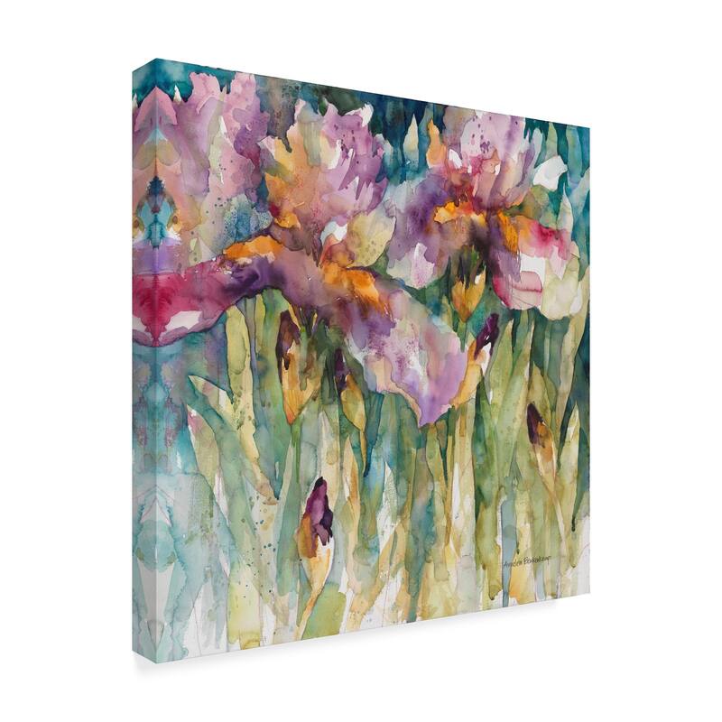 Annelein Beukenkamp 'Siberian Iris Purple' Canvas Art