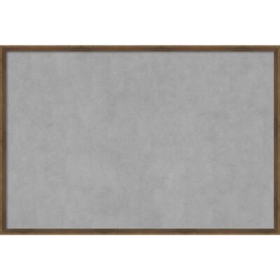 Amanti Art Lucie Light Bronze Framed Magnetic Board