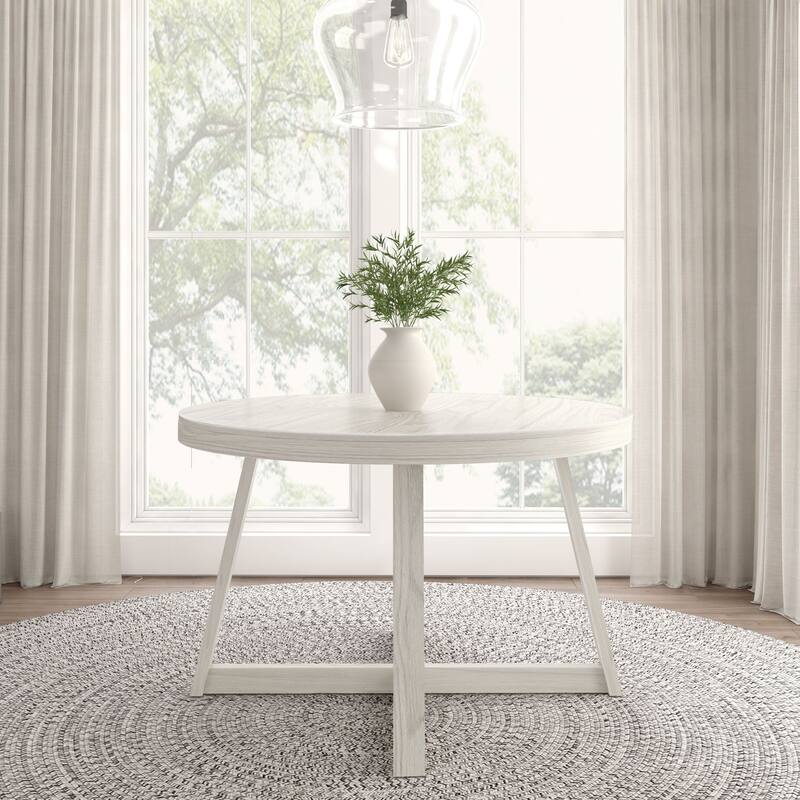 Plank and Beam Classic Solid Wood Round Dining Table - 47"
