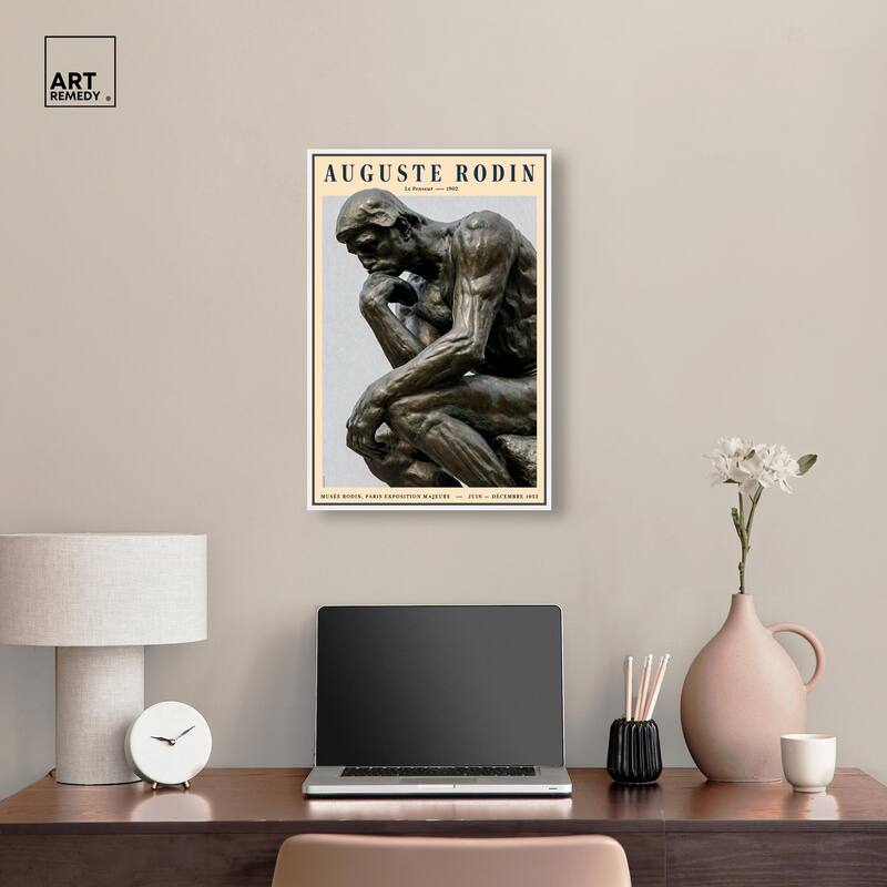 The Thinker Canvas by Art Remedy