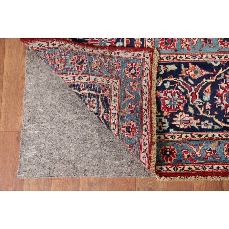 Traditional Kashmar Vintage Persian Area Rug Hand-Knotted Wool Carpet - 9'6" x 12'11"