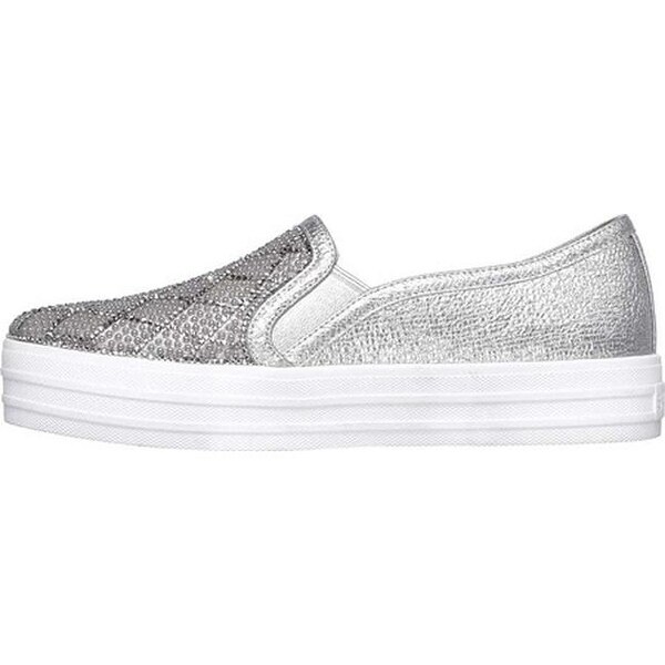 skechers silver slip on