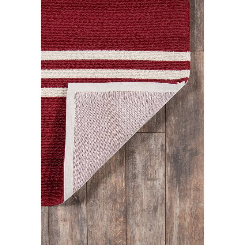 Momeni Veranda Hand Hooked Contemporary Striped Indoor Outdoor Rug