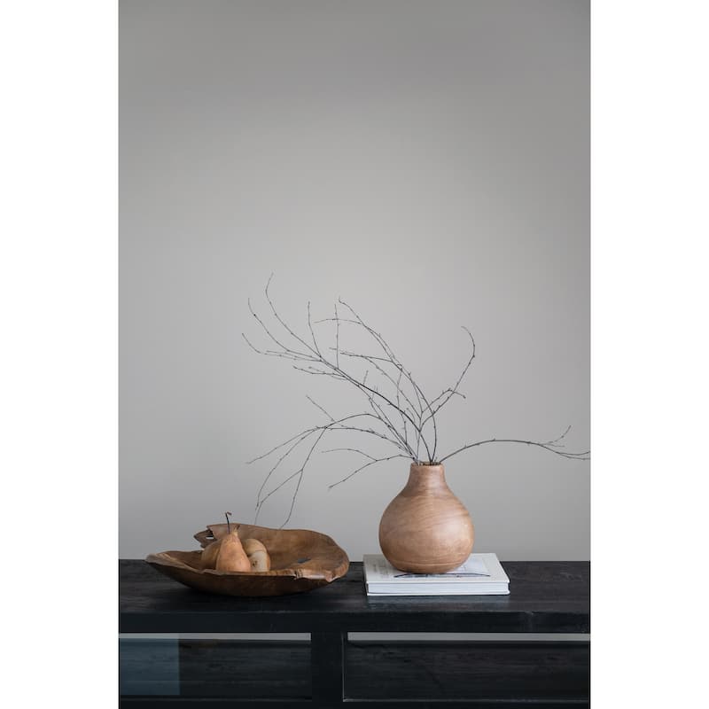 Decorative Paulownia Wood Pedestal Vase