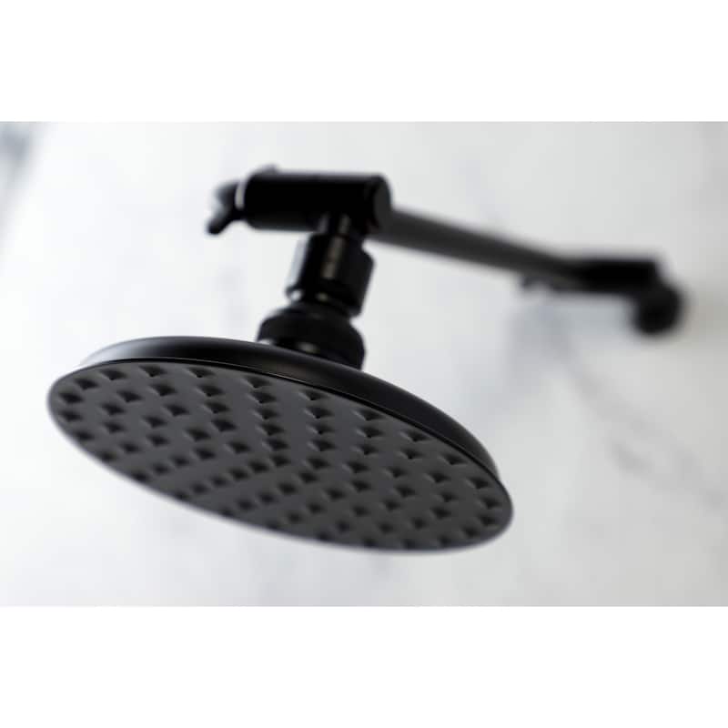 Kingston Brass Victorian 5-1/4 Inch OD Showerhead with 10-Inch Shower Arm