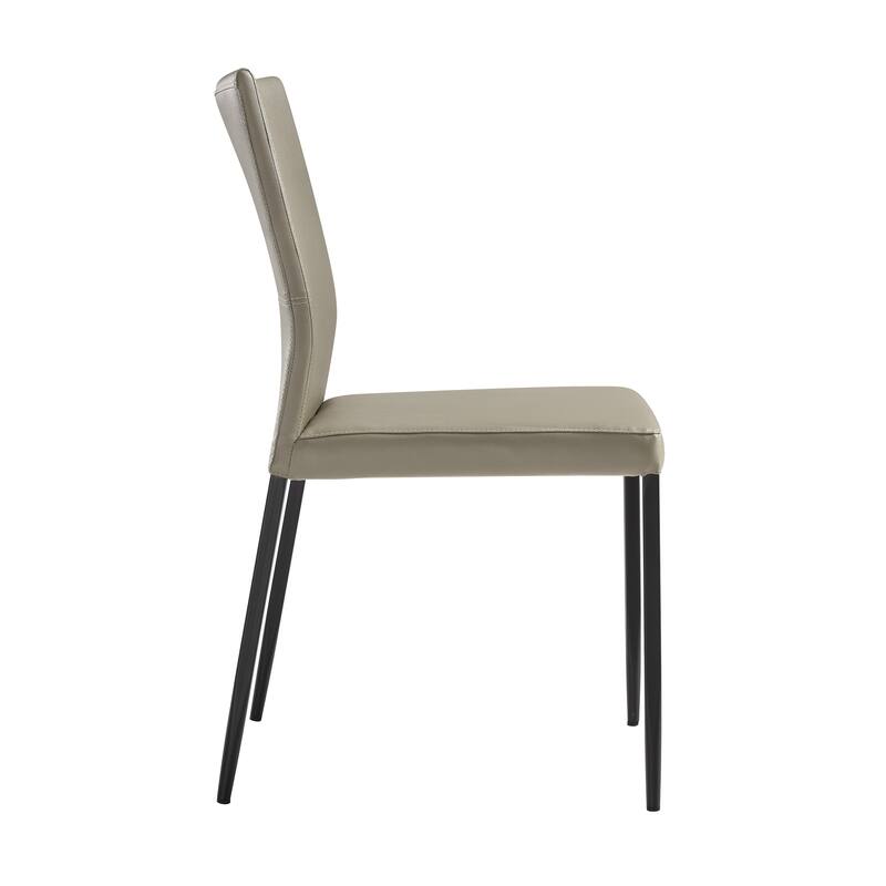 Kash Faux Leather Upholstered Parsons Dining Chairs - Set of 2