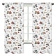 preview thumbnail 1 of 3, Sweet Jojo Designs Construction Truck 84in Window Treatment Curtain Panel Pair - Grey Yellow Red and Blue Transportation