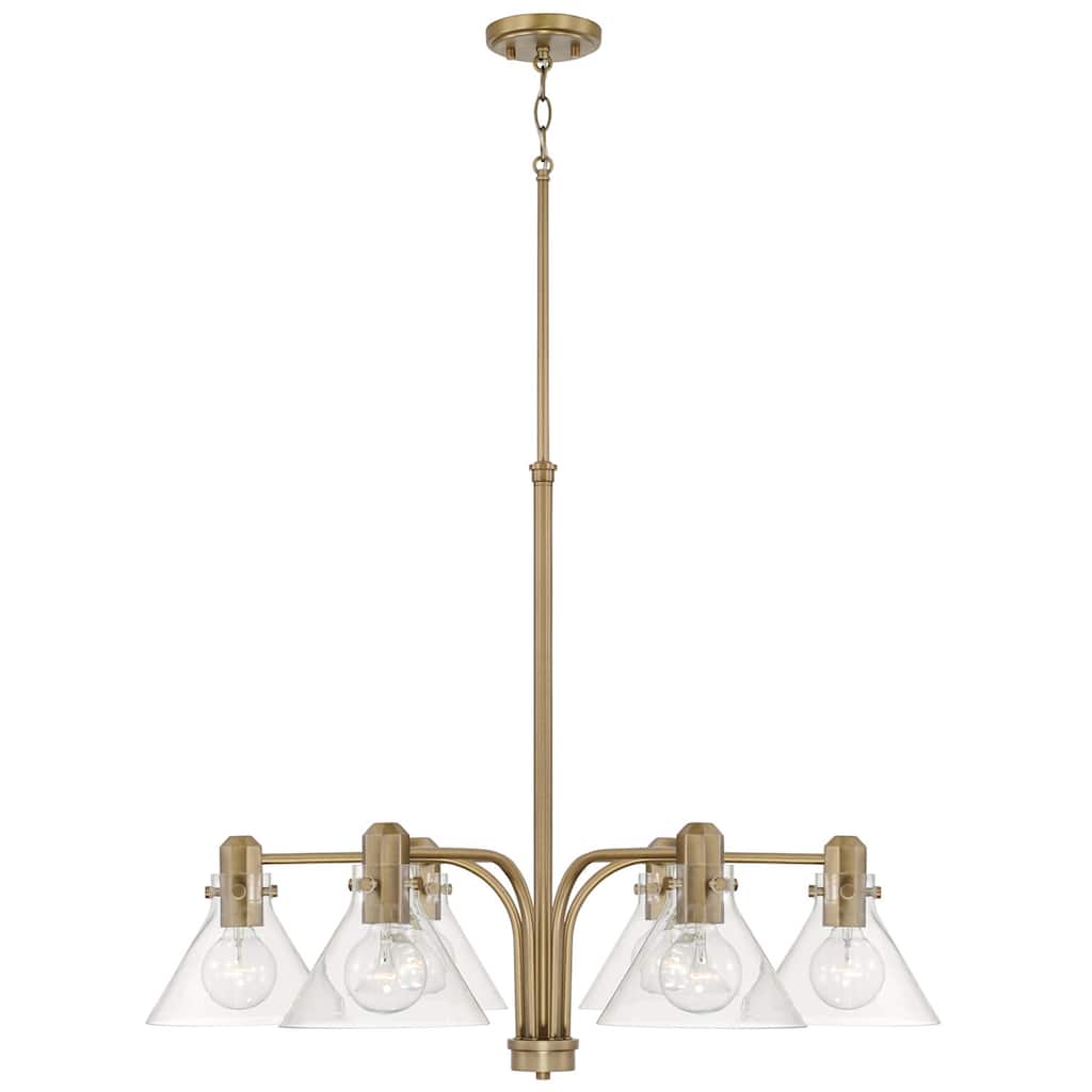 Greer 6-light Chandelier w/ Clear Glass