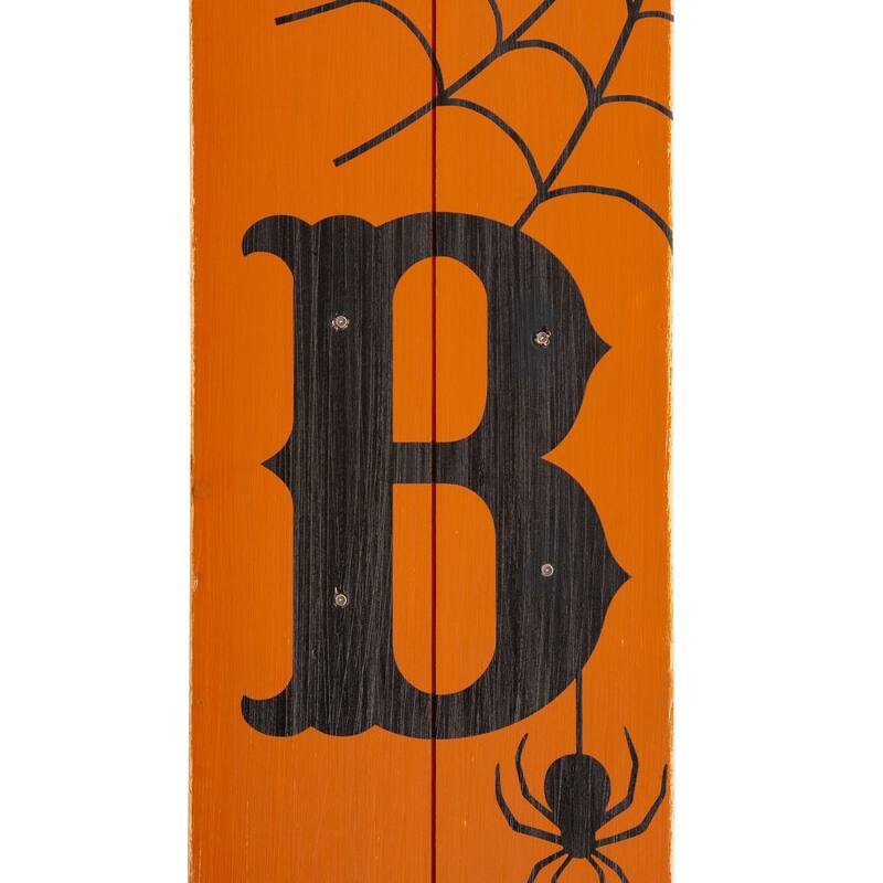 Glitzhome Halloween Wooden Porch Sign Decor