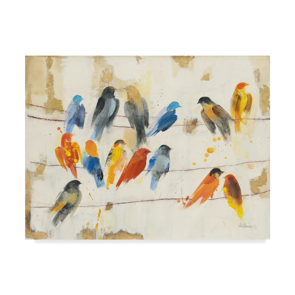 Albena Hristova 'Town Meeting' Canvas Art