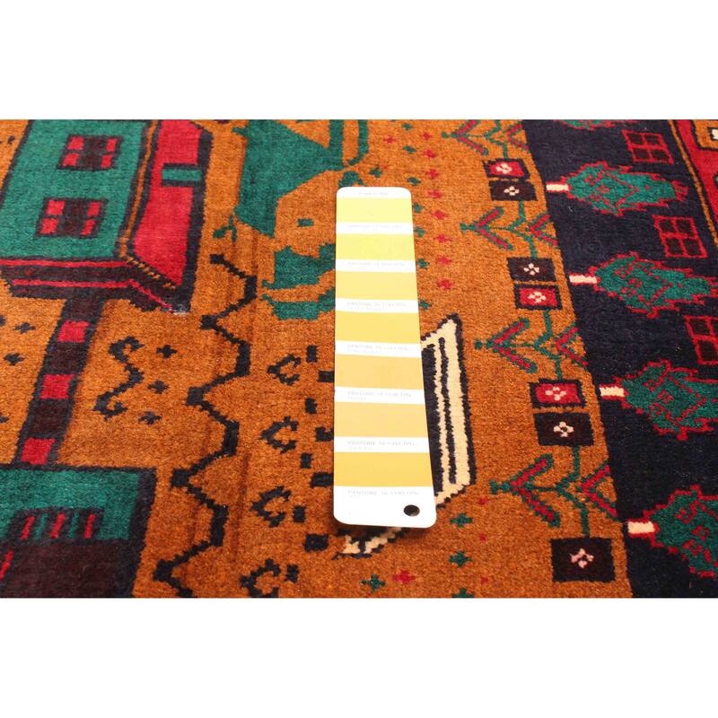 ECARPETGALLERY Hand-knotted Teimani Burnt Orange Wool Rug - 2'9 x 4'1