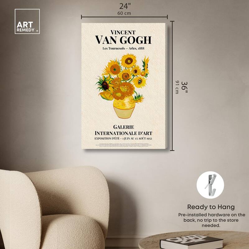 Sunflowers Canvas by Art Remedy, Gallery Wrapped
