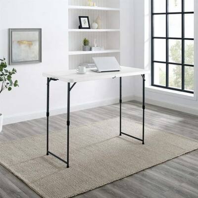 Adjustable Height Premium Folding Table - 48 in * 24 in * 34 in