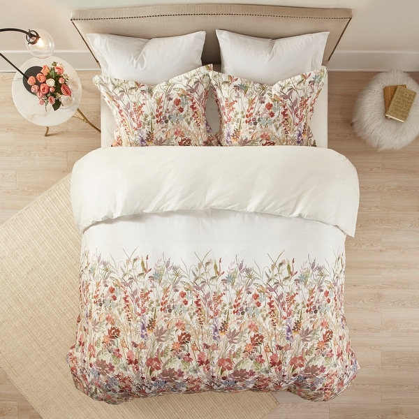 Madison Park Fiona Cotton Printed Duvet Cover Set. Opens flyout.