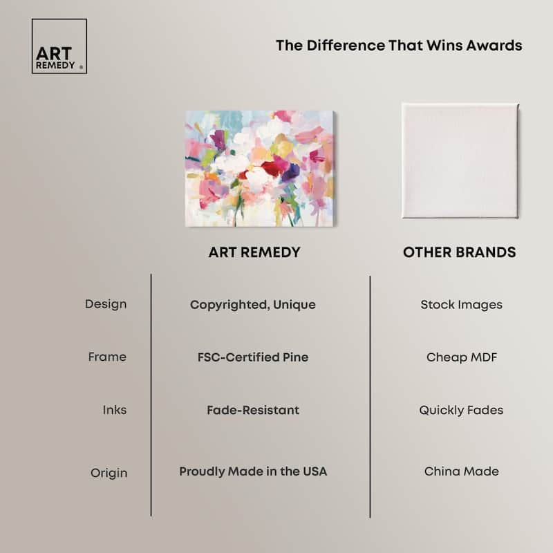 Saturated Colors II Canvas by Art Remedy, Gallery Wrapped