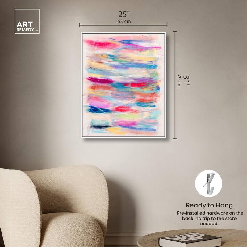 Color Bands Canvas by Art Remedy