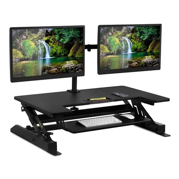 Shop Mount It Sit Stand Workstation Standing Desk Converter With
