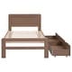 preview thumbnail 23 of 24, Rubberwood Storage Bed Frame Twin Size Platform Bed with 2 Drawers, Headboard and Solid Wood Slats, No Box Spring Needed