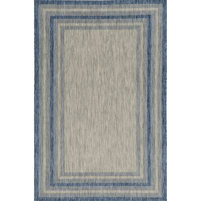 Porch & Den Costelloe Textured Border Area Rug