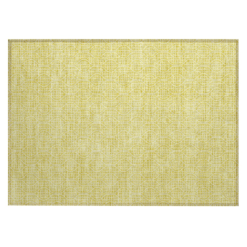 Machine Washable Indoor/ Outdoor Chantille Criss Cross Geo Rug