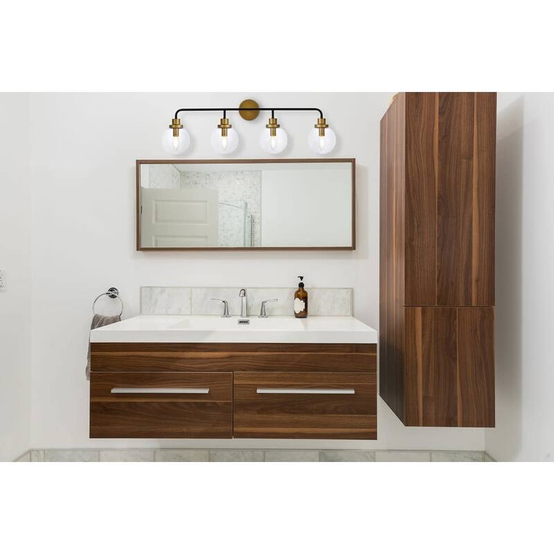 Elegant Lighting LD7037W38 Hanson 4 Light 37" Wide Vanity Light