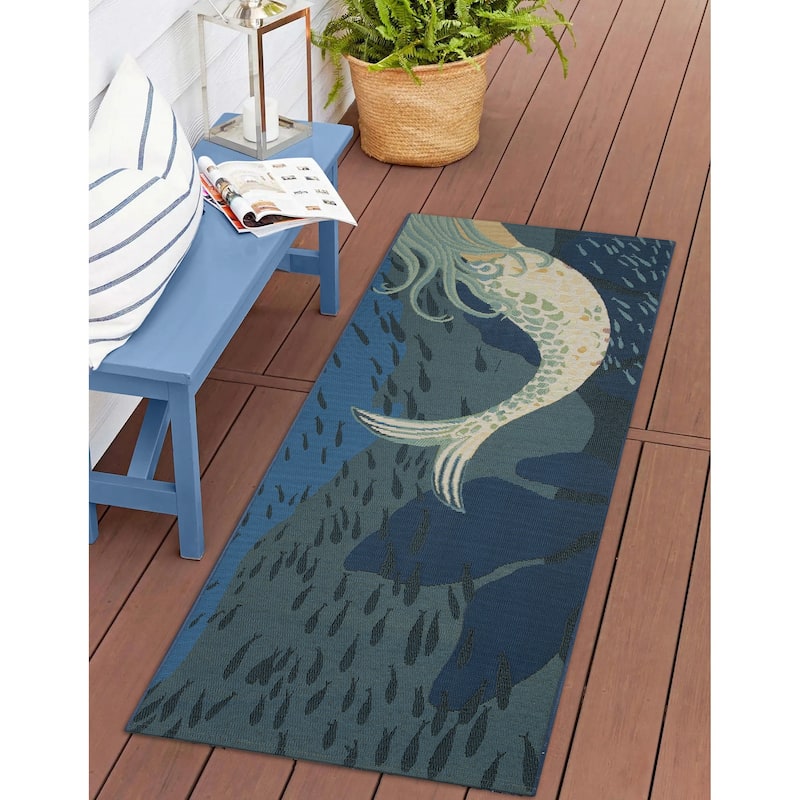 Liora Manne Esencia Mermaids Are Real Indoor/Outdoor Mat