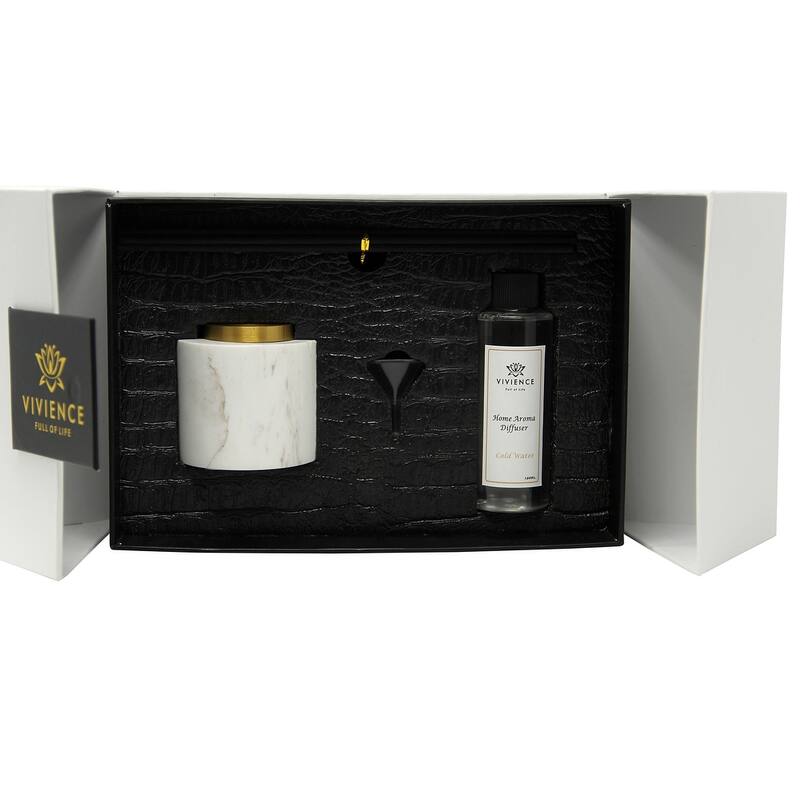 White Marble Reed Diffuser, "White Flower" Scent