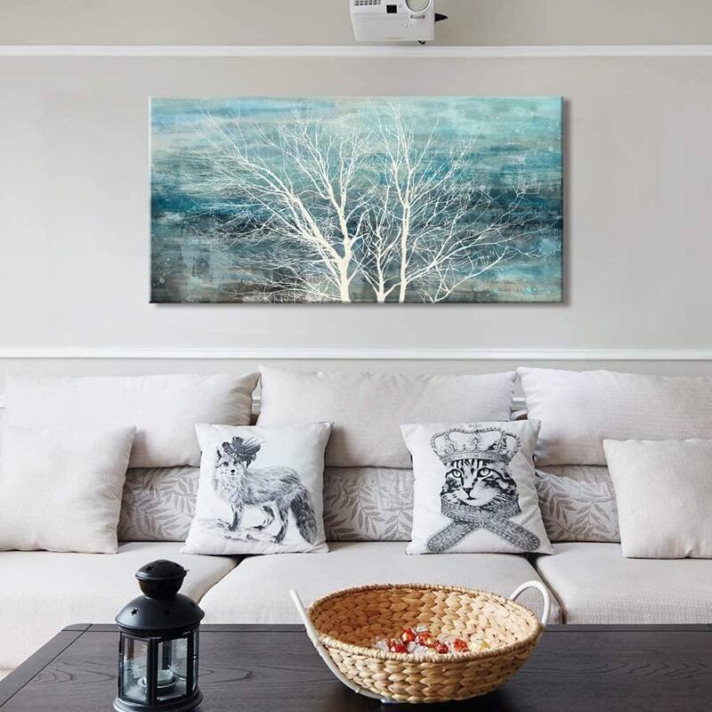 artwork picture Modern Nature Teal Artwork Prints paintings