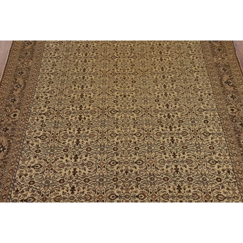 All-Over Anatolian Turkish Vintage Area Rug Hand-Knotted Wool Carpet - 6'7" X 9'10"