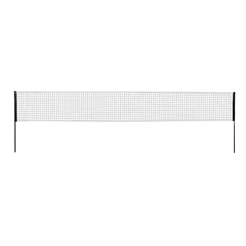 Portable Badminton Net Set with Rackets, Poles & Shuttlecocks