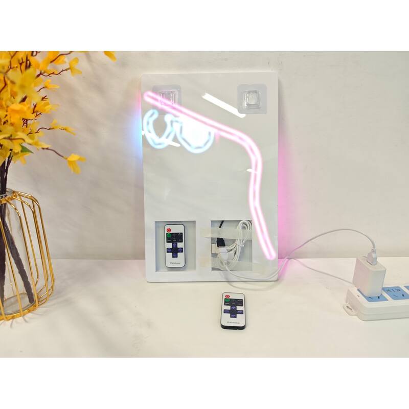 Fashion Girl LED Wall Art - Acrylic Lighted Artwork with Neon Effect, Stylish Illuminated Picture