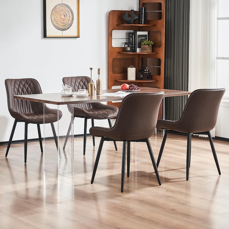 Modern Dining Chairs Set of 2 Upholstered Dining Room Chairs