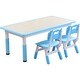 preview thumbnail 2 of 18, YUKOOL Kids Study Table and Chairs Set - Adjustable Height and Stylish Design