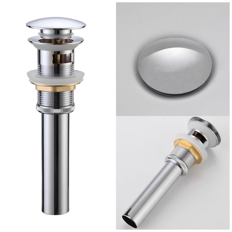 Modland C-Shaped Single Hole Bathroom Faucet, 500K Cycle CUPC Certified, 6-Inch Cover Plate, Black / Gold / Nickel / Chrome