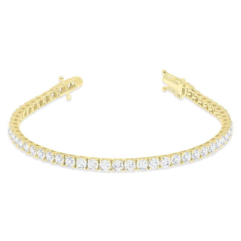 Marquee 7 Carat TW Diamond Tennis Bracelet in 14K Yellow Gold