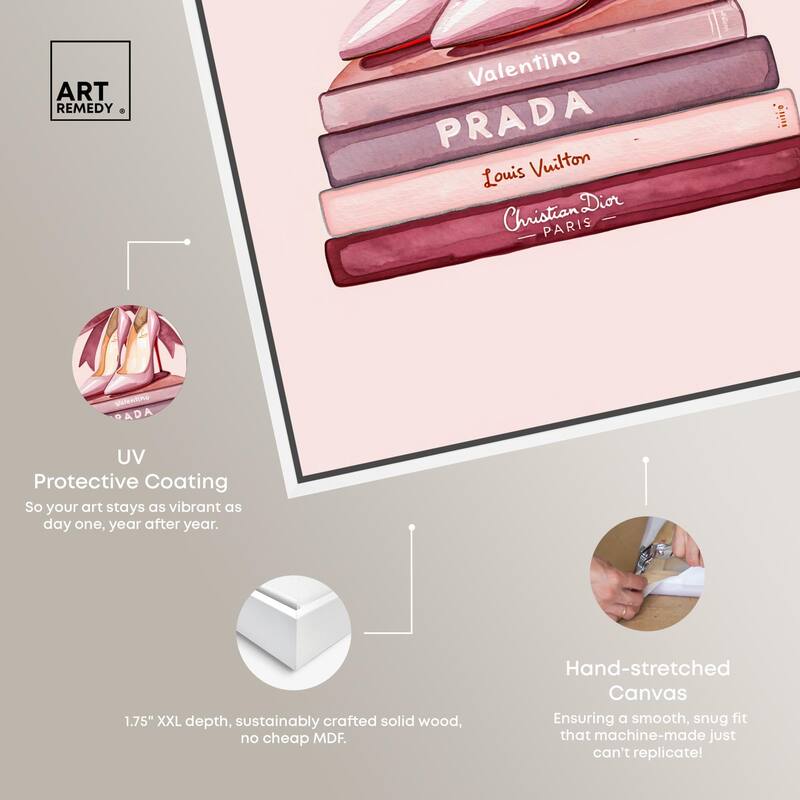 Stack of Fashion Canvas by Art Remedy