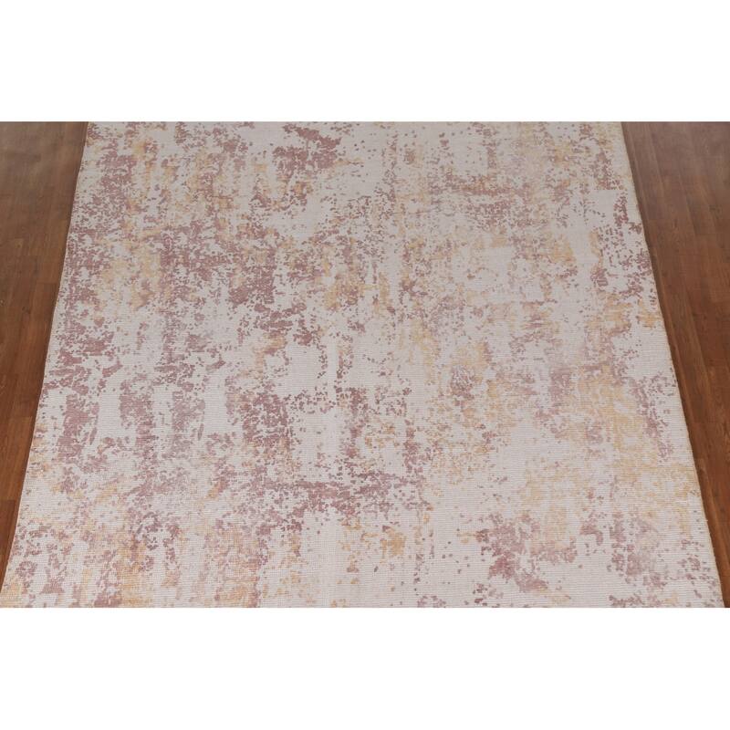 Modern Abstract Rug Handmade Living Room Wool Carpet - 7'11"x 9'10"