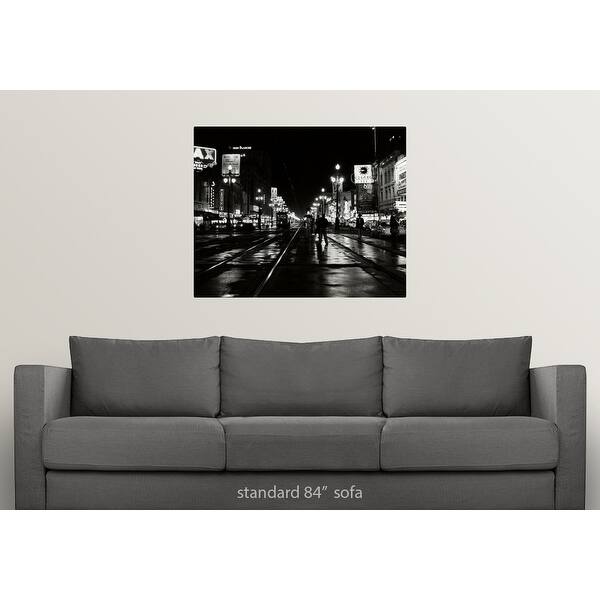 1950 S Night Scene Canal Street New Orleans Louisiana Usa Poster Print Overstock