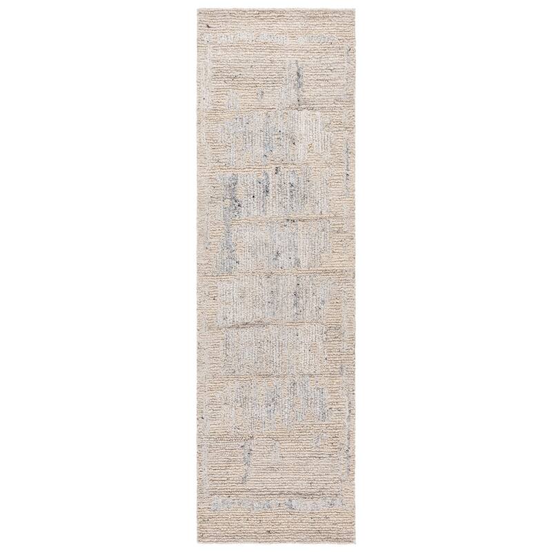 SAFAVIEH Handmade Pine Gazmira Wool Rug - Beige/Grey - 2'3" x 8' Runner