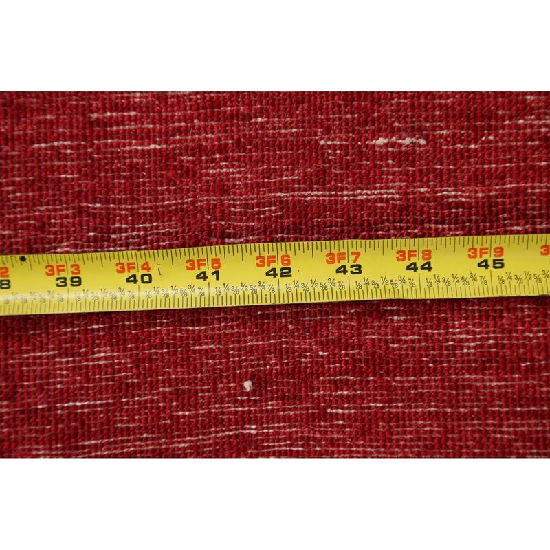 Striped Contemporary Oriental Gabbeh Kashkoli Wool Runner Rug Handmade - 3'1" x 15'7"