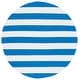 preview thumbnail 139 of 153, SAFAVIEH Handmade Montauk Caspian Stripe Cotton Flatweave Rug 6' Round - Blue/Ivory - Round